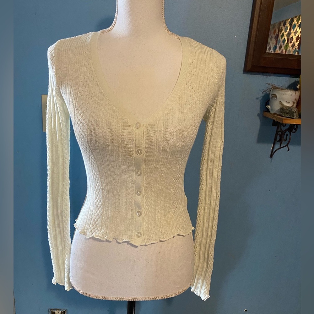 Aeropostale, , Lightweight, V-Neck, Knit Top